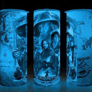 Glow in the Dark Lord of the Rings Fellowship of the Ring Cup Mug Tumbler 20oz